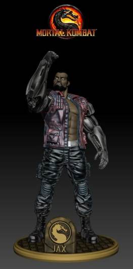 Jax Mortal Kombat 3d printing stl files