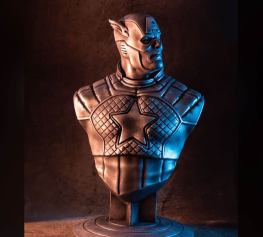 Captain america bust 3d printing stl files