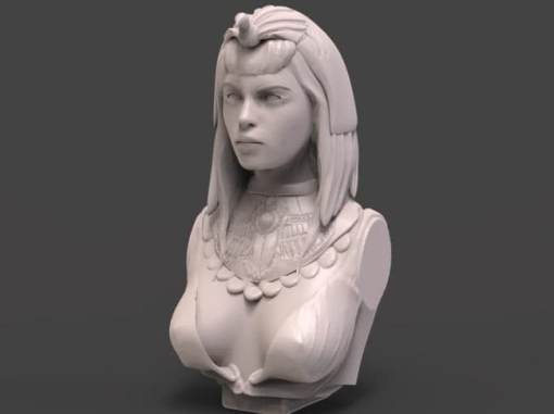 Cleopatra bust 3d printing stl files
