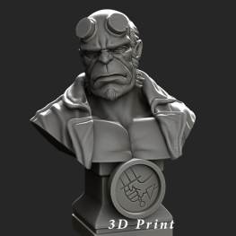 Hellboy 3d printing stl files