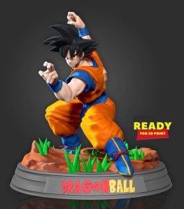 Son Goku stl files for 3d printing models