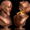 Shakespeare bust 3d printing stl files