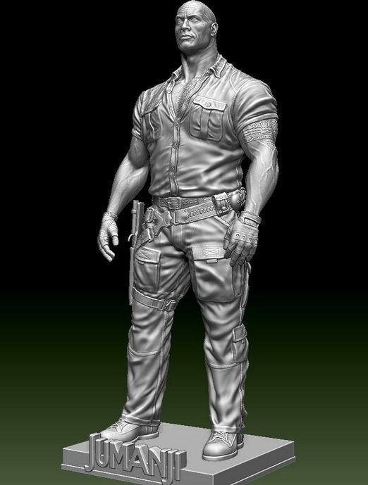 rock jumanji stl files for 3d printing Dwayne Johnson Dr Smolder 3d printing stl files