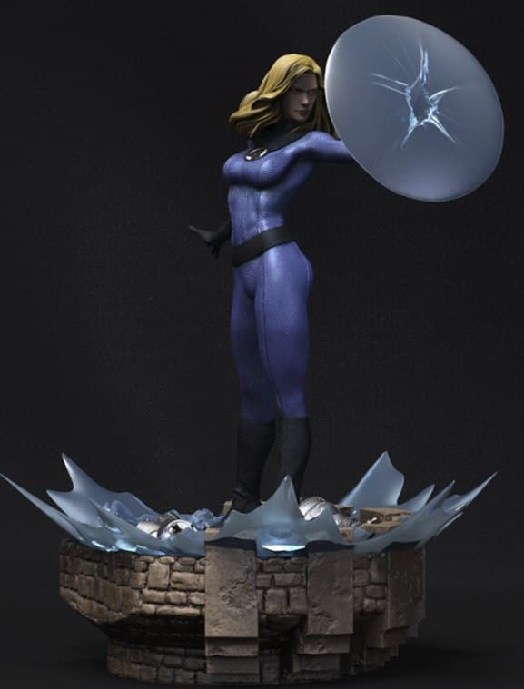 invisible woman fantastic 4 3d print stl files Fantastic 4 Invisible Woman
