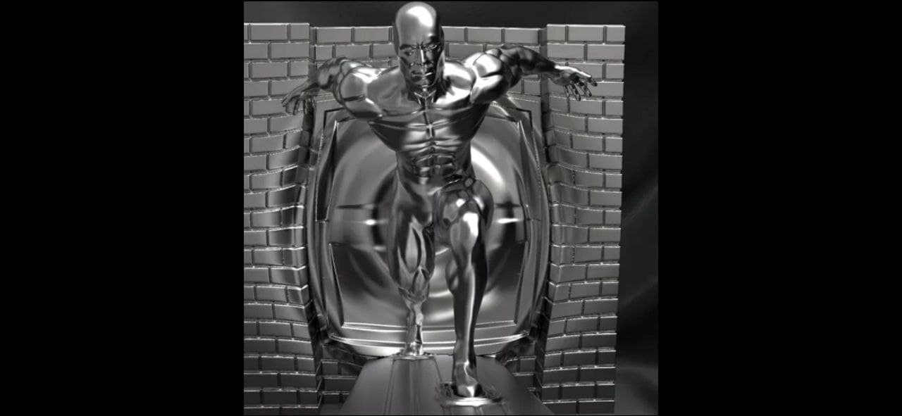 silver surfer stl files for 3d printing model Silver surfer 3d printing stl files and models