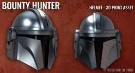 Bounty hunter helmet 3d printing stl files