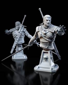 Geralt bust 3d printing stl files
