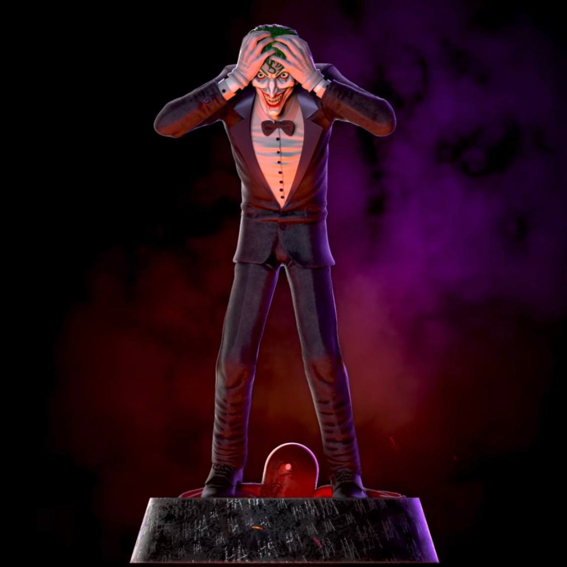 joker 3d print model stl Joker statue stl files for 3d printing model