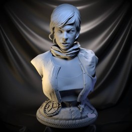 Alice bust - Milla Jovovich 3d printing stl files