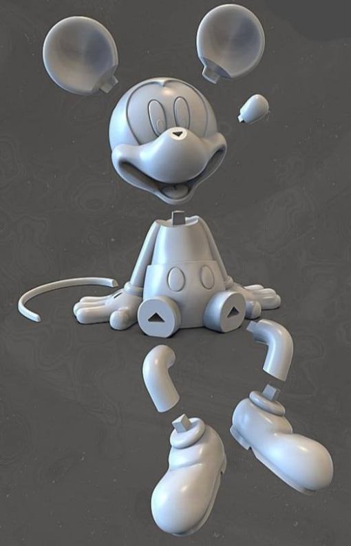 Mickey Mouse 3d printing stl files - 3D PRINT MAKER CLUB