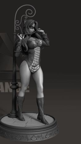 Spider girl black 3d printing stl files
