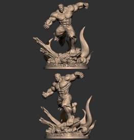 Angry hulk 3d printing stl files