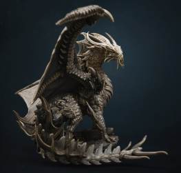 Gold dragon 3d printing stl files