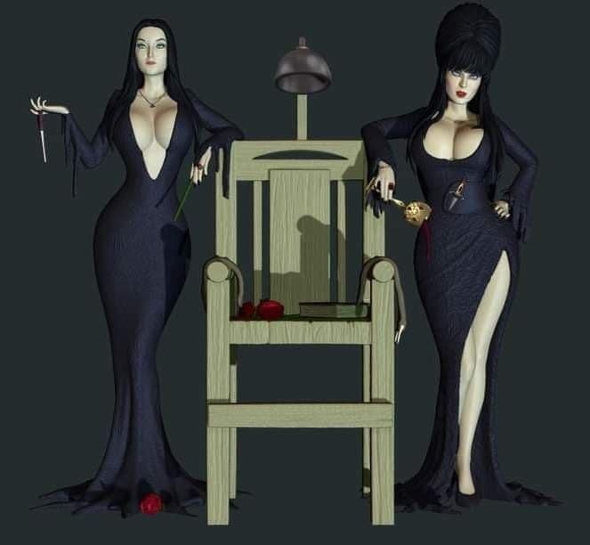 elvira morticia stl files for 3d printing Elvira and morticia 3d printing stl files