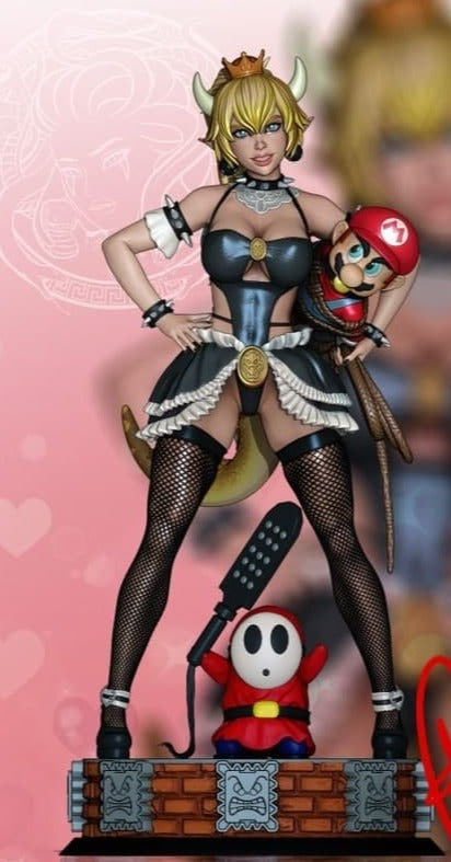 bowsette stl files for 3d printing Bowsete - mario 3D Print stl files