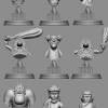 Wacky races bust pack 3d printing stl files