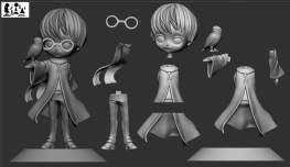 Harry potter chibi 3d printing stl files