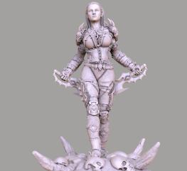 Garona Halforcen - Warcraft stl files for 3d printing