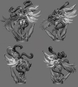 Dizzy Guilty gear 3d printing stl files