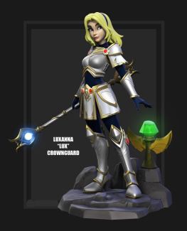 Luxanna League of legends 3d printing stl files