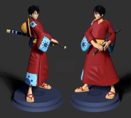 Luffy pirate warrior 3d printing stl files
