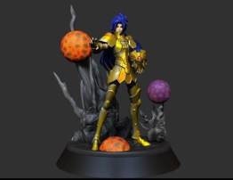 Gemini saga - saint seiya 3d printing stl files