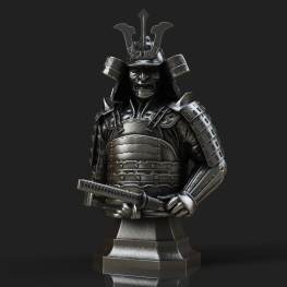 Samurai bust stl files for 3d printing model