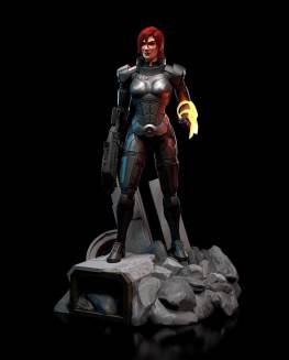 Female shepard Mass effect 3d printing stl files