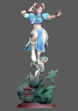 chun-li stl files for 3d printing model