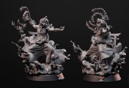 Luffy Red hawk Diorama 3d printing stl files