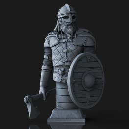 Viking raider bust 3d printing stl files