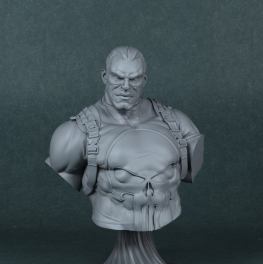 Punisher bust 3d printing stl files
