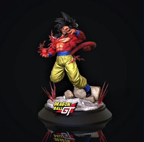 goku ssj4 3d printable stl files Goku SSJ4 3D Print