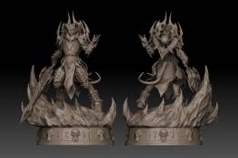 Draenei Death knight 3d printing stl files