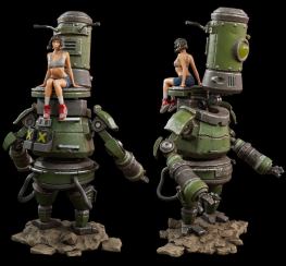 Mech girl with robot 3d printing stl files