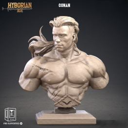 Conan bust 3d printing stl files