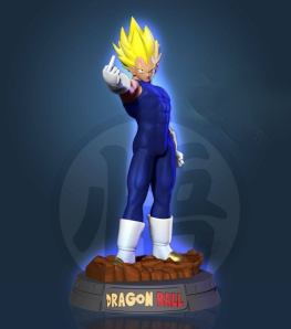 Angry Vegeta 3d printing stl files
