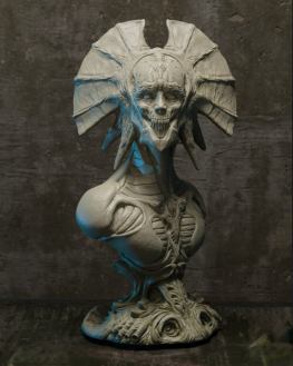 Demon bust 3d printing stl files