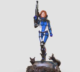 Space warrior 3d printing stl files