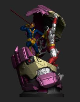 Cyclops Colossus Vs Sentinel 3d printing stl files