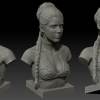 Leia slave bust 3d printing