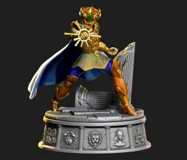 Aioria Lion Diorama stl files for 3d printing models