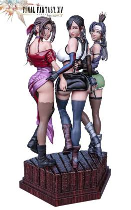 Sexy Final fantasy diorama 3d printing stl files