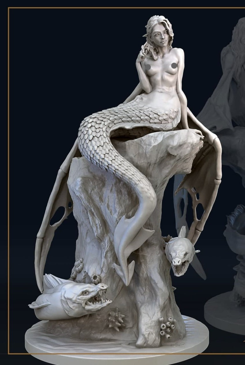 mermaids 3d printable high quality stl files thingiverse Sirens 3D Printing stl files