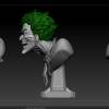 Joker bust 3d printing stl files