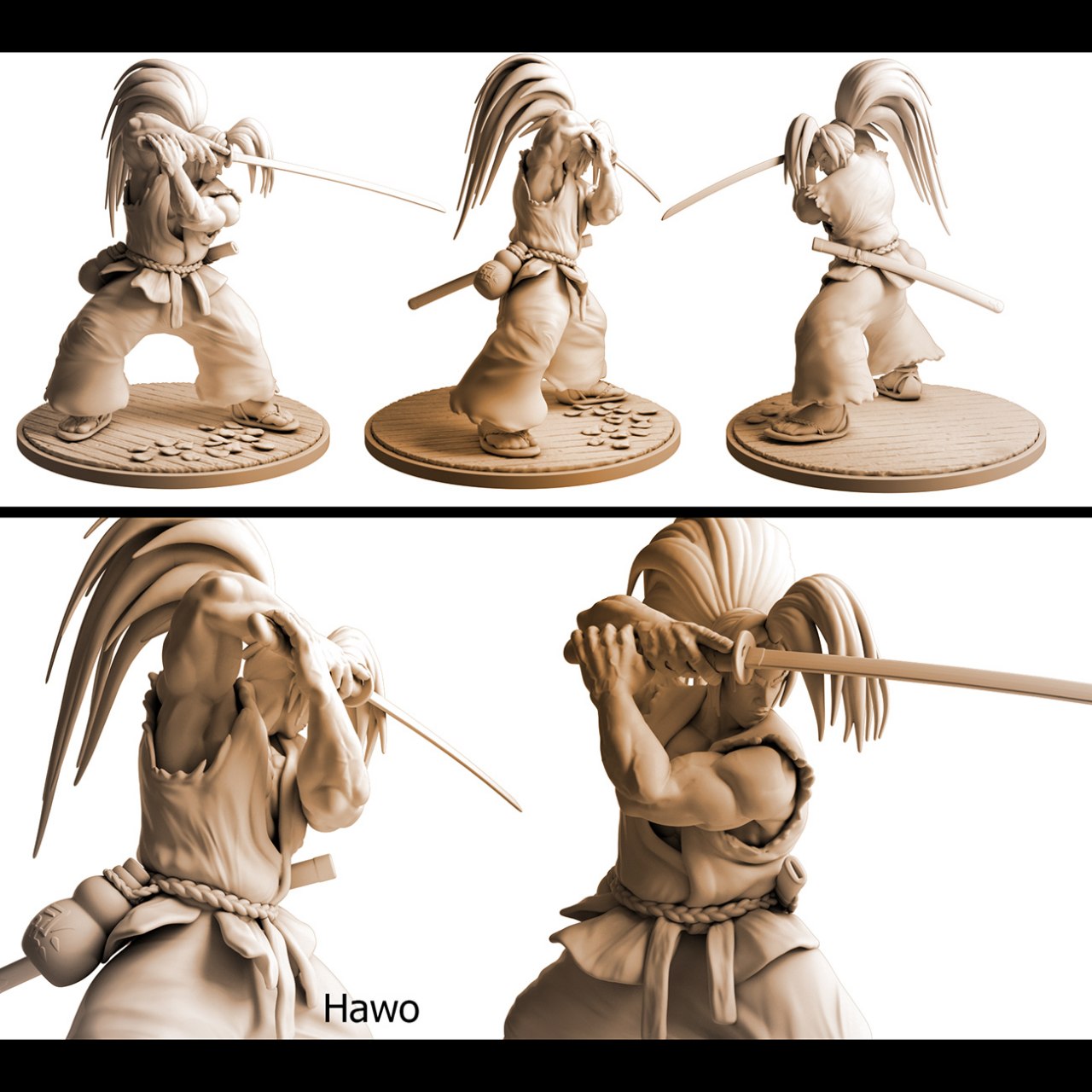 haohmaru 3d printable stl files for 3d printing model Haohmaru STL files for 3d printing model