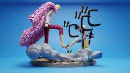 Luffy vs Doflamingo Diorama 3D Printing stl files