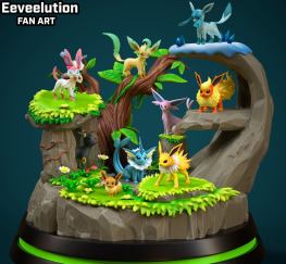 Eevee Evolution 3d printing stl files