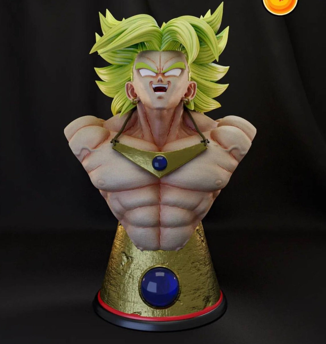 broly 3D Printable stl files for 3D Printing Broly Bust 3D Printing