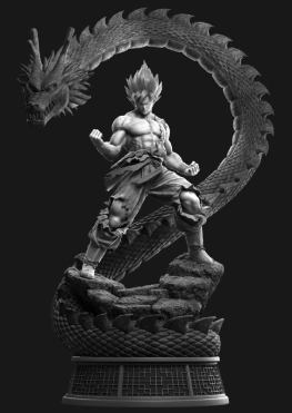 Goku dragon 3d printing stl file